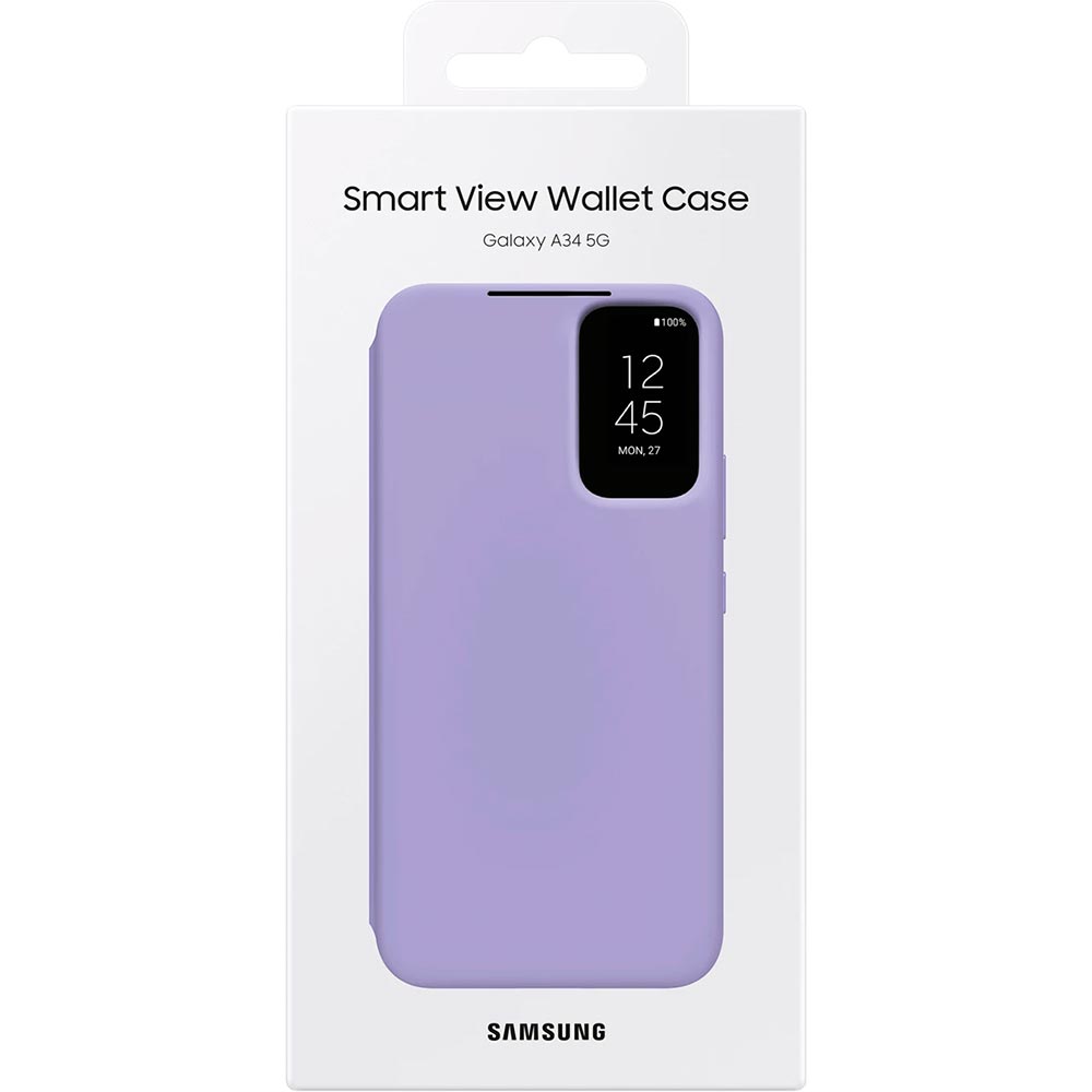 Внешний вид Чехол Samsung Smart View Wallet Case для Samsung Galaxy A34 (A346) Blueberry (EF-ZA346CVEGRU)