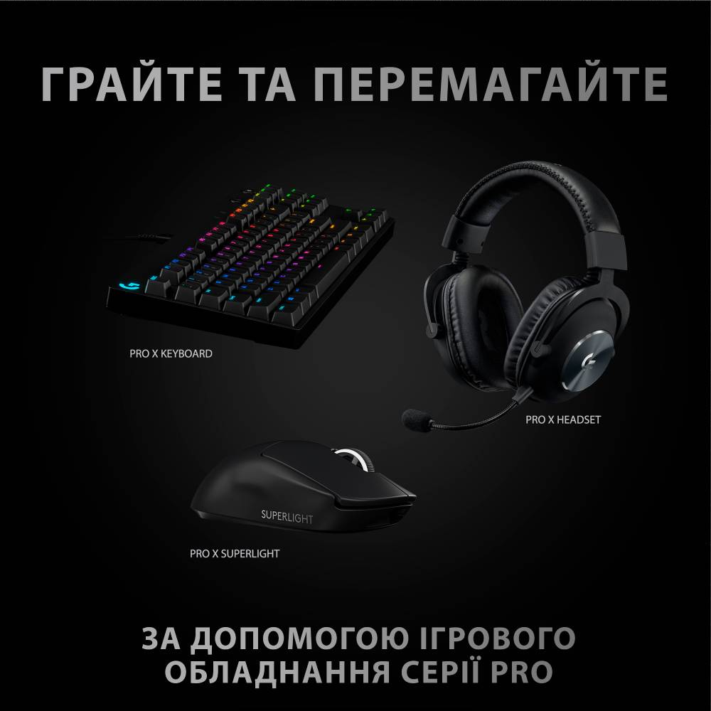 Фото Мышь LOGITECH PRO X SUPERLIGHT Wireless Gaming Black (910-005880)