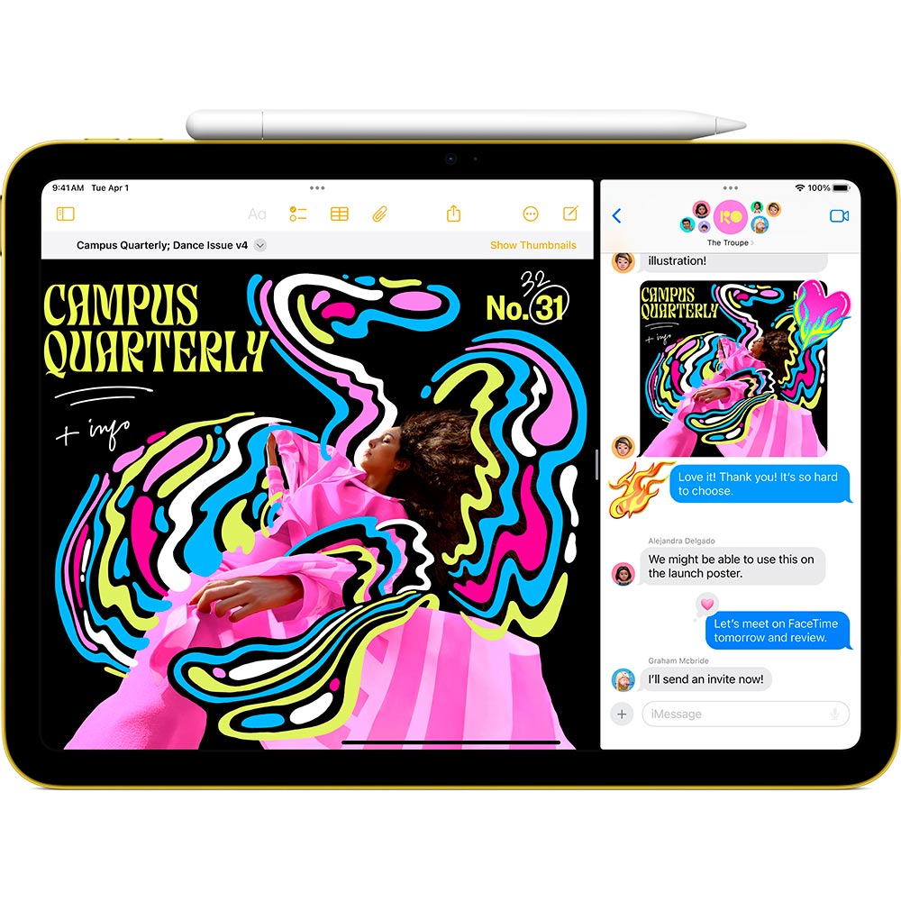 Планшет APPLE iPad 11" (11 Gen) Wi-Fi 128GB Yellow (MD4D4TY/A) Роздільна здатність, пікс 2360х1640