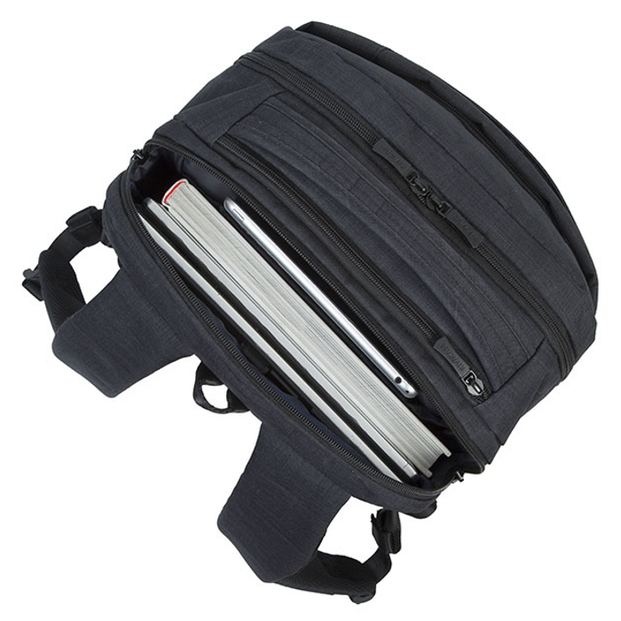 Рюкзак RIVACASE Biscayne 17.3" Black (8365) Матеріал поліестер