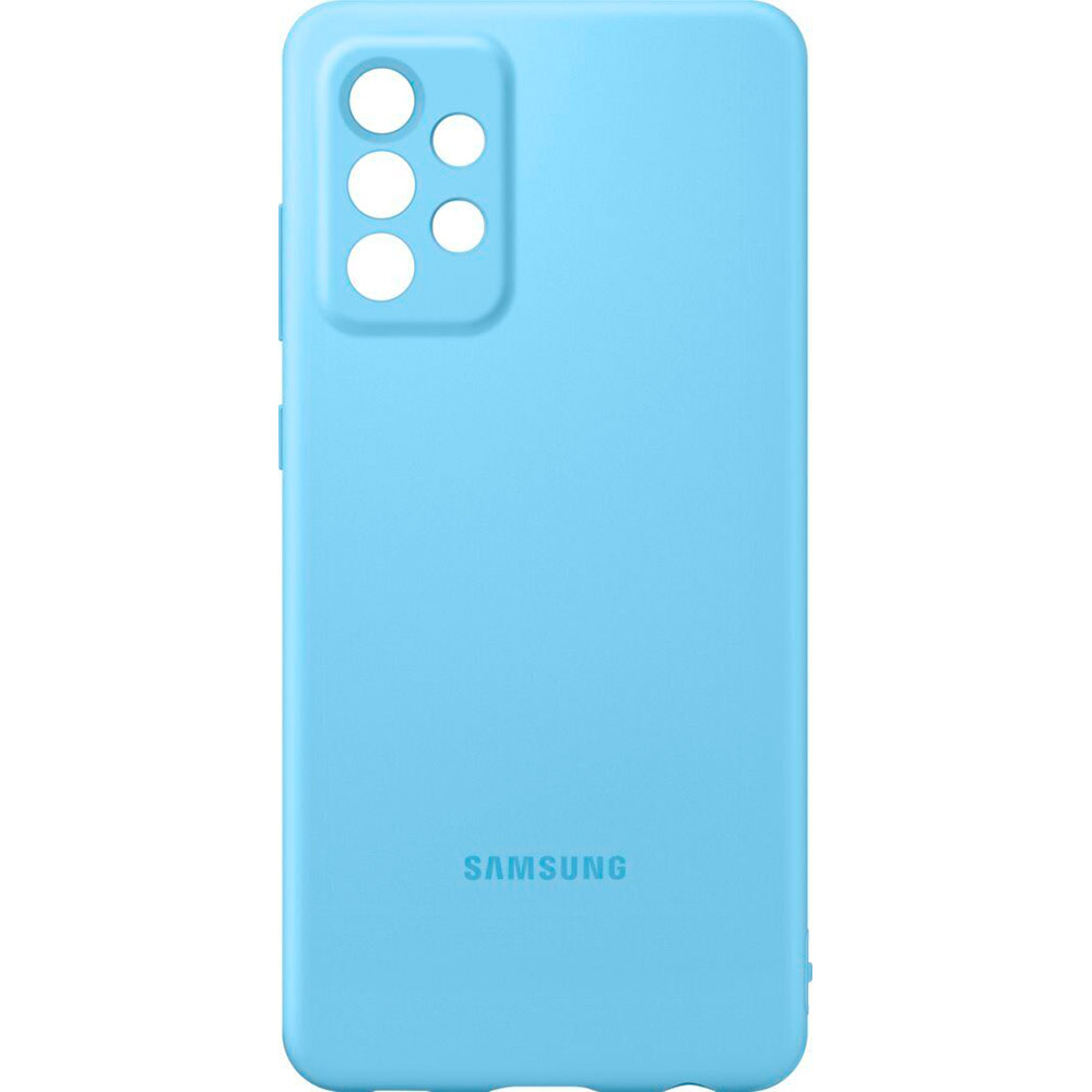 Чехол SAMSUNG Silicone Cover для Samsung Galaxy A72 Blue (EF-PA725TLEGRU) Тип чехол-накладка