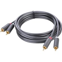 Харків - Кабель UGREEN AV104 2RCA to 2RCA Audio Cable 3 m Black (90402013)