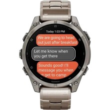 Смарт-часы GARMIN Fenix 8 Amoled 47mm Sapphire Titanium with Vented Titanium Bracelet (010-02904-40)