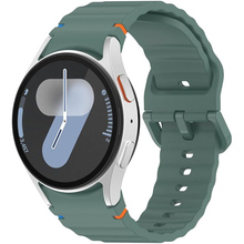 Ремешок BECOVER Ribbed Tape для Samsung Galaxy Watch (20mm) 3/4/5/6/7 Dark Green (712041)