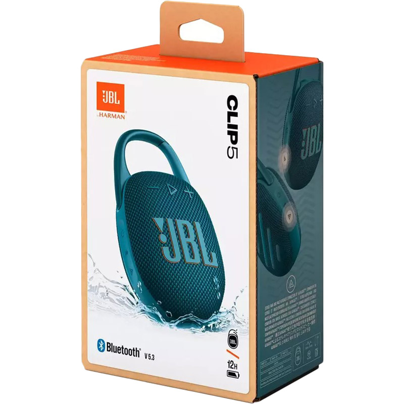 Изображение Портативная акустика JBL Clip 5 Blue (JBLCLIP5BLU)