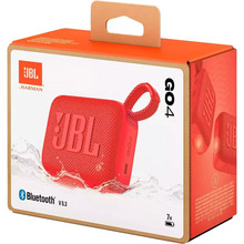 Портативная акустика JBL Go 4 Red (JBLGO4RED)