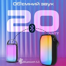 Портативная акустика PROMATE Spectro-20 20W Black (spectro-20)
