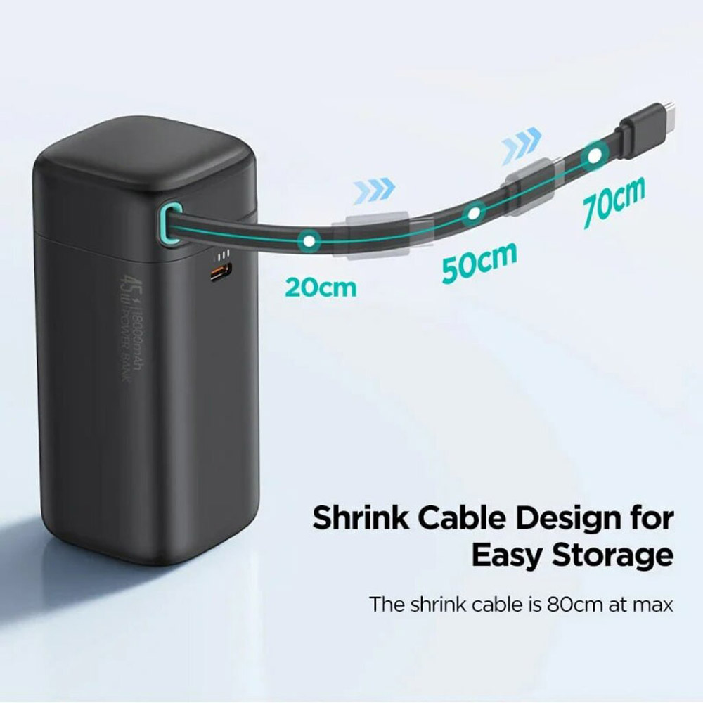 Powerbank USAMS 18000mAh PD45W (US-CD216) Тип акумулятора Li-Pol