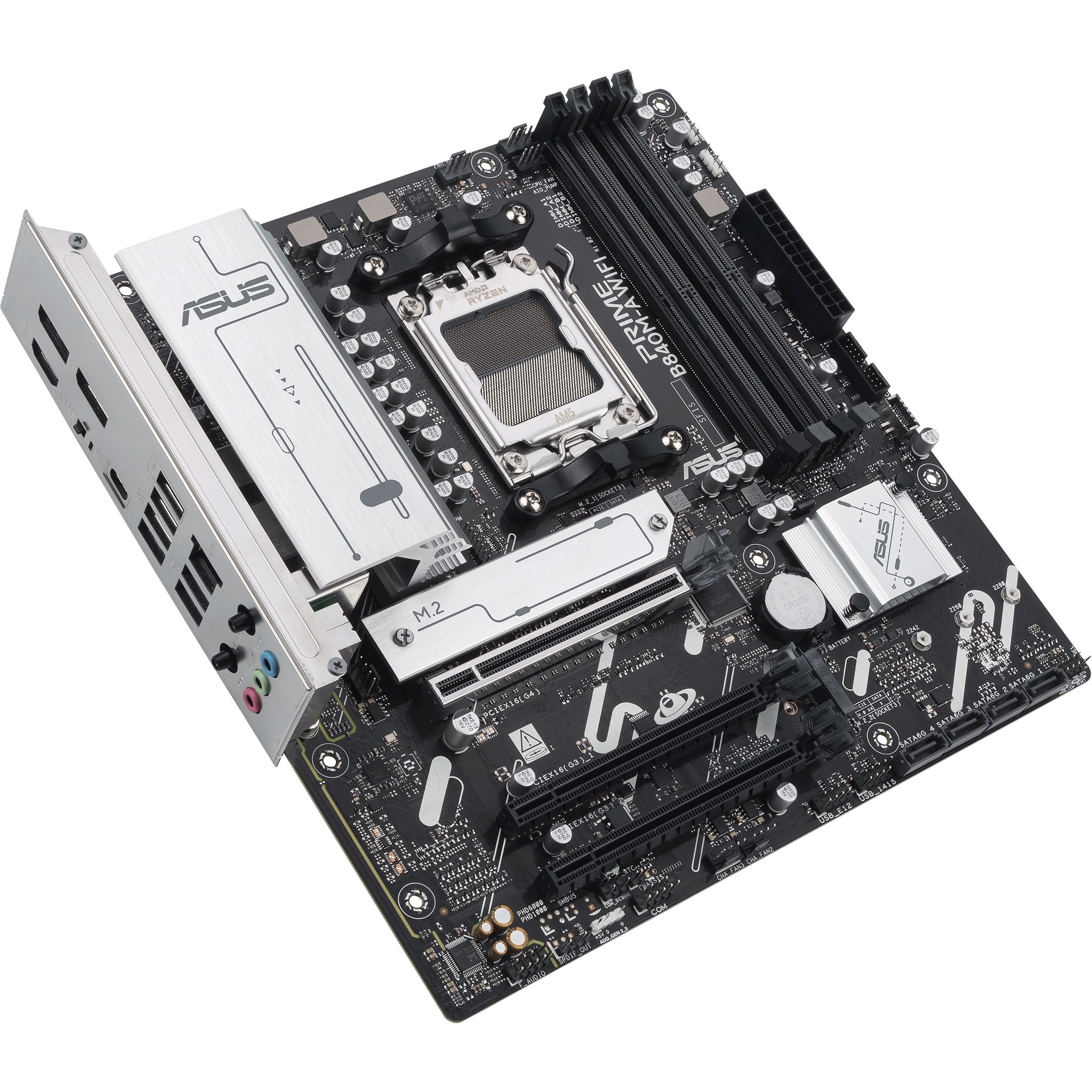 Материнская плата ASUS PRIME B840M-A WIFI (90MB1J20-M0EAY0) Поддерживаемые процессоры Ryzen 9000, 7000