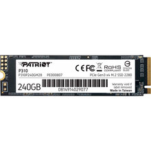 Одесса - SSD накопитель PATRIOT 240GB P310 M.2 2280 PCIe NVMe 3.0 x4 TLC (P310P240GM28)