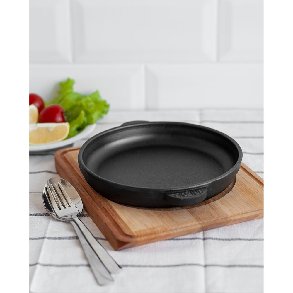 Фото 16 Сковорода порційна BRIZOLL HoReCa 14 см із підставкою Black (H1425-D)