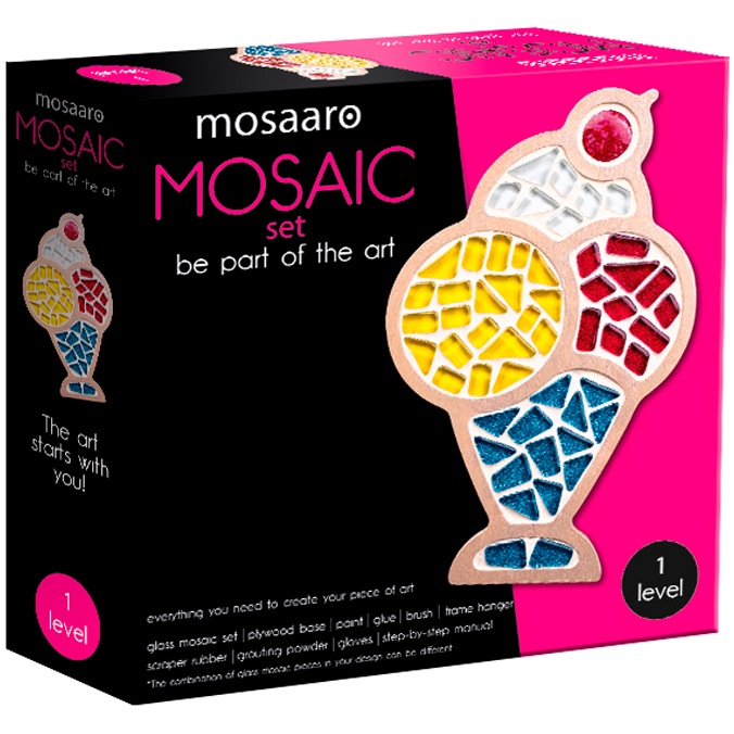 Набор стеклянной мозаики MOSAARO Хрустальное стекло Мороженое (MA1003) Набор стеклянной мозаики MOSAARO Хрустальное стекло Мороженое (MA1003)