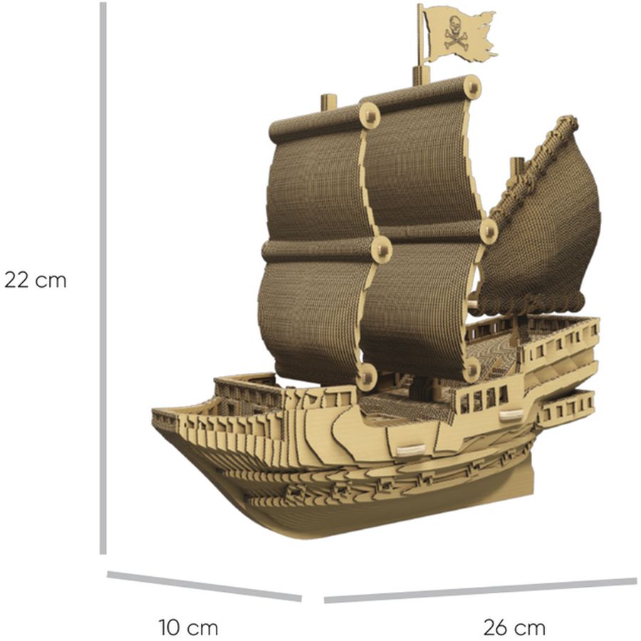3D пазл Cartonic Pirate Ship 232 элемента (CARTSHIP) Для кого универсально