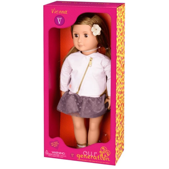 Кукла OUR GENERATION Виена в розовой кожаной куртке 46 см (BD31101Z) Для кого для девочек