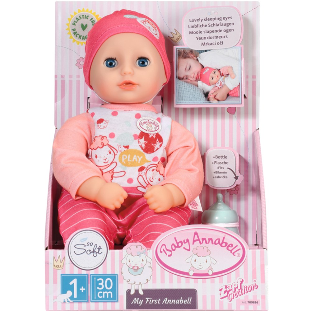 Лялька BABY ANNABELL MY FIRST Моє перше малятко (709856) Комплектація  лялька, пляшечка