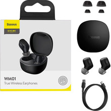Гарнитура BASEUS WM01 TWS Black