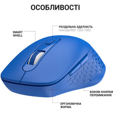Мышь OFFICEPRO M230C Silent Click Wireless Blue (M230C)