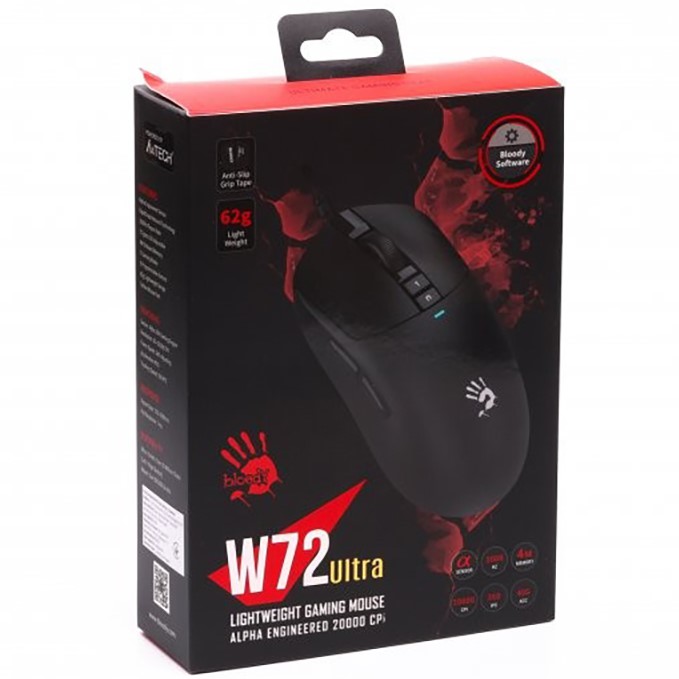 В Фокстрот Мышь A4TECH Bloody W72 Ultra Black