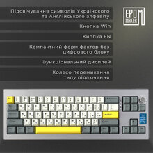 Клавиатура EPOMAKER Shadow-X Silver (SHX-B-F)