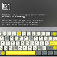 Клавиатура EPOMAKER Shadow-X Silver (SHX-B-F)