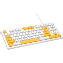 Клавіатура AULA F3032 White Yellow keys KRGD Brown (6948391201757)
