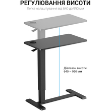 Компьютерный стол OFFICEPRO ODM366BK Black (ODM366BK)